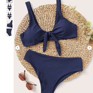 Blue High Waist Bikini